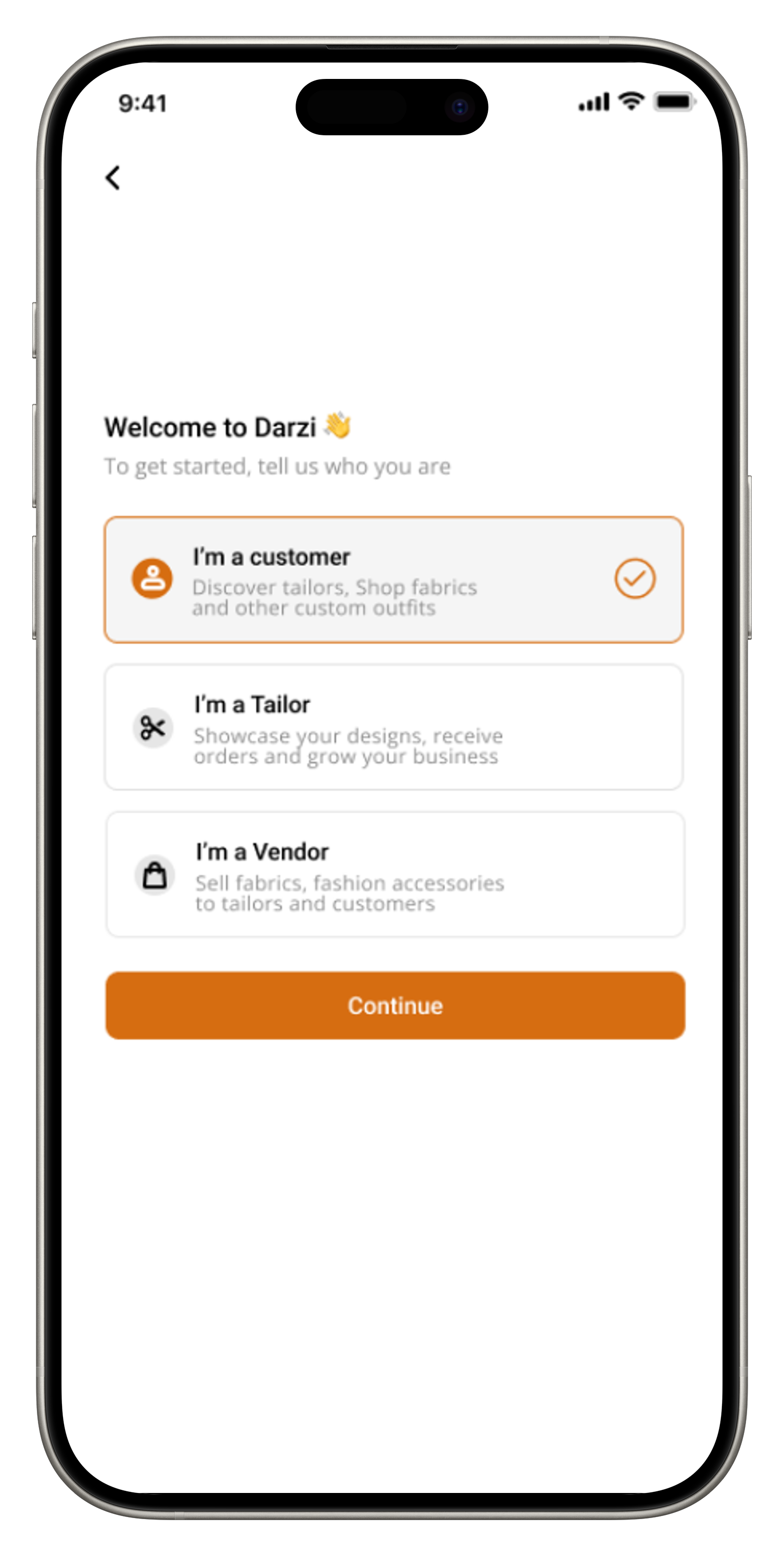 I'm customer view on mobile