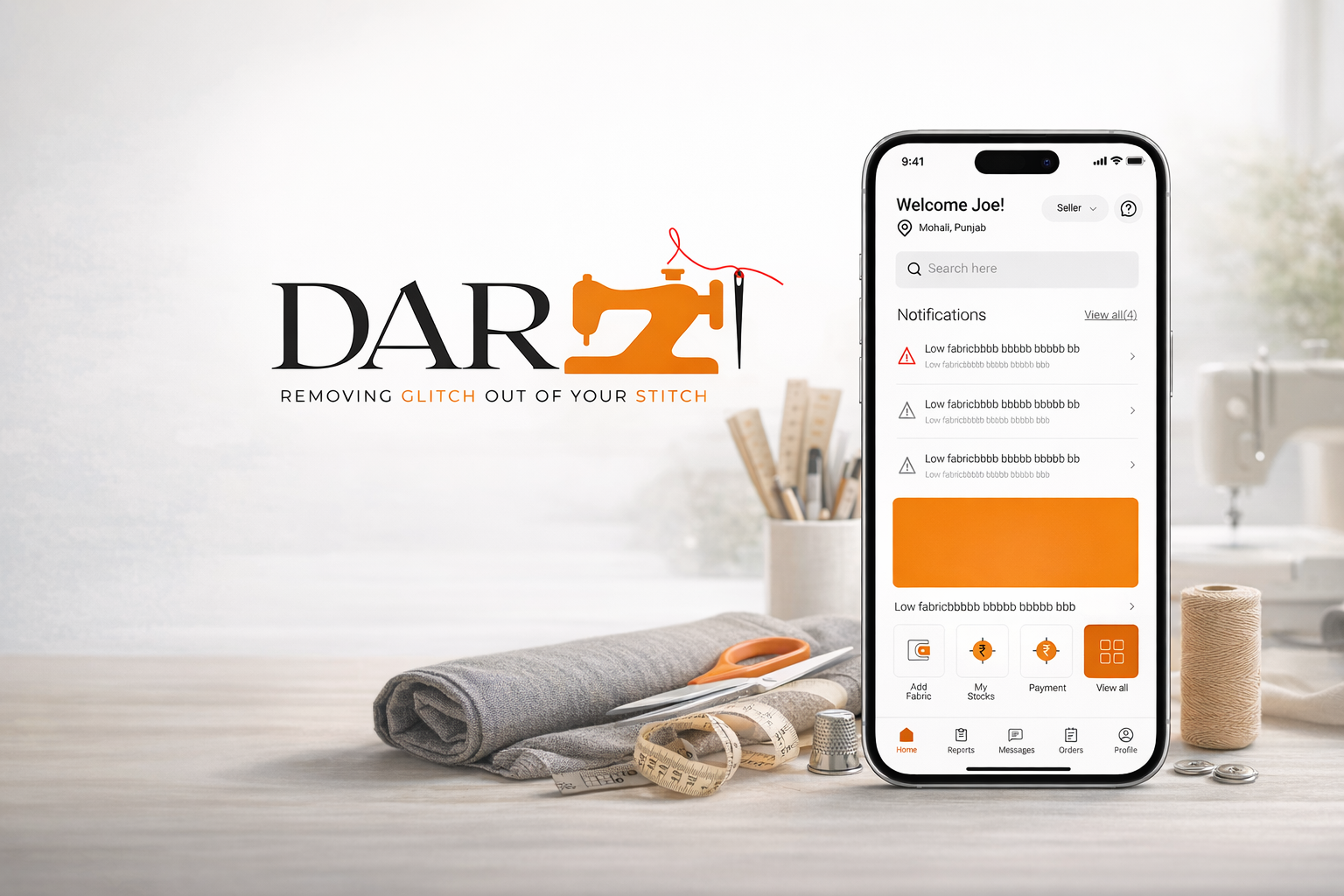 Darzi Shop / Seller Screens