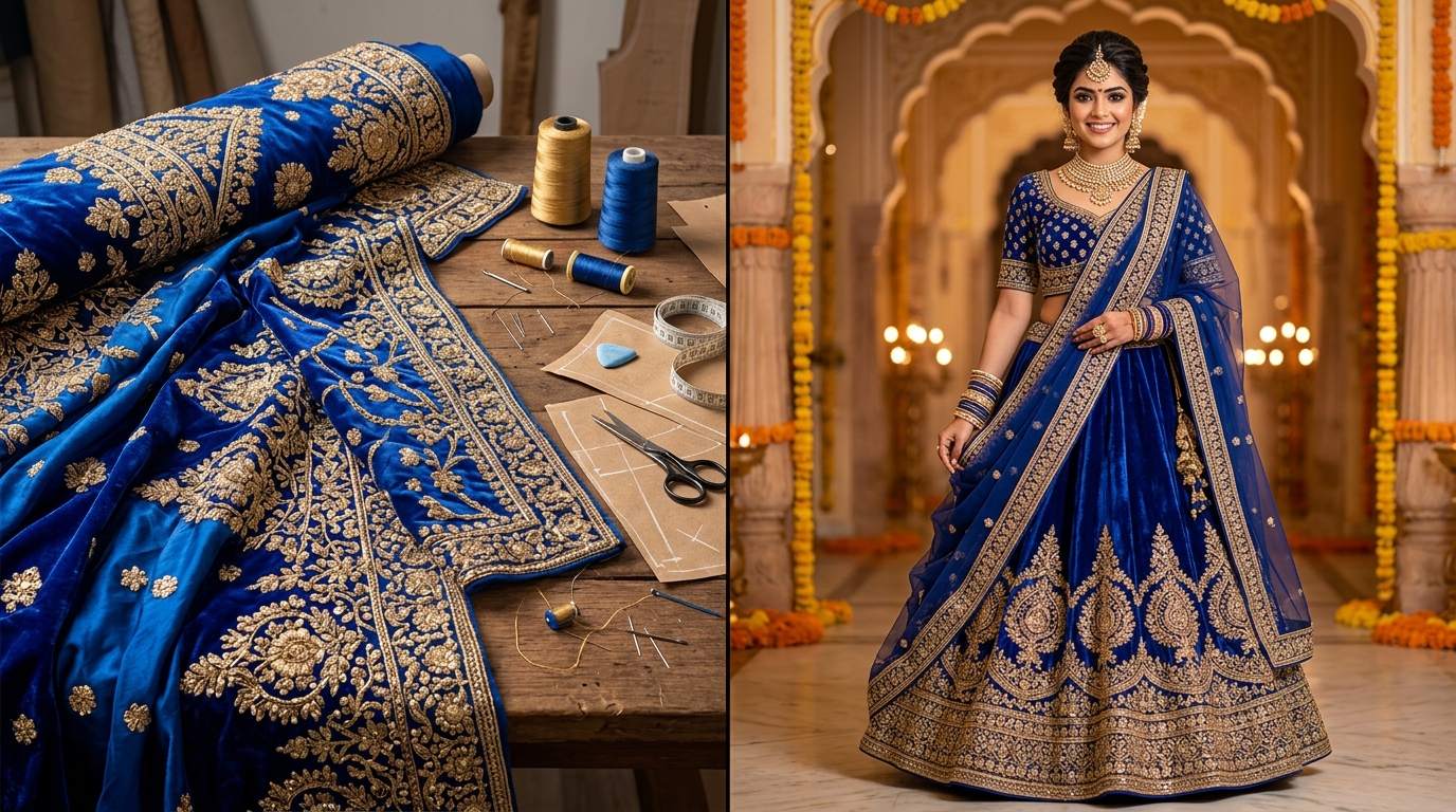 custom tailoring online transformation showing before and after stitching results in India