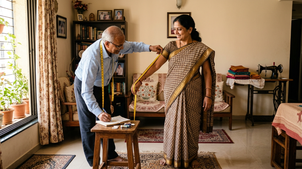 home pickup tailoring Hyderabad measurement custom stitching services Hyderabad
